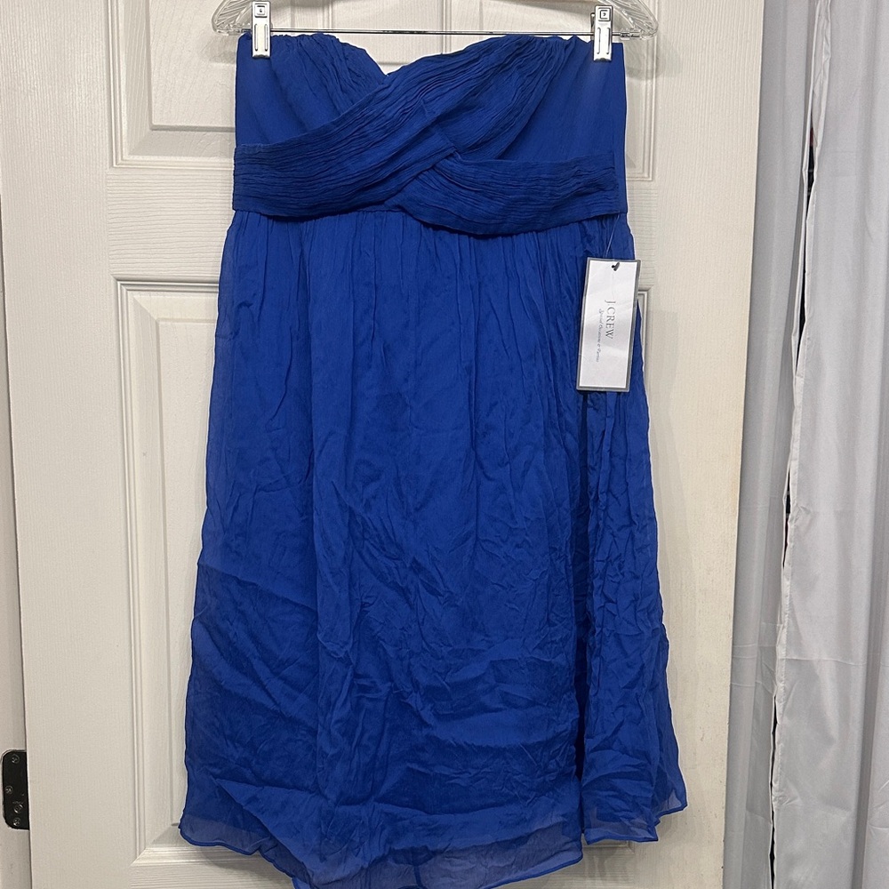 J. Crew Cobalt  Blue “Taryn”Strapless Dress